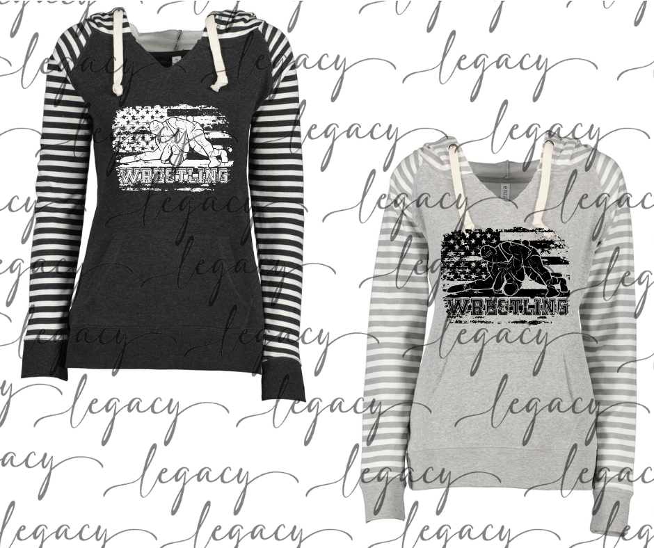 Flag Wrestlers Wrestling 2025 Striped Sleeves Hoodie Top Options