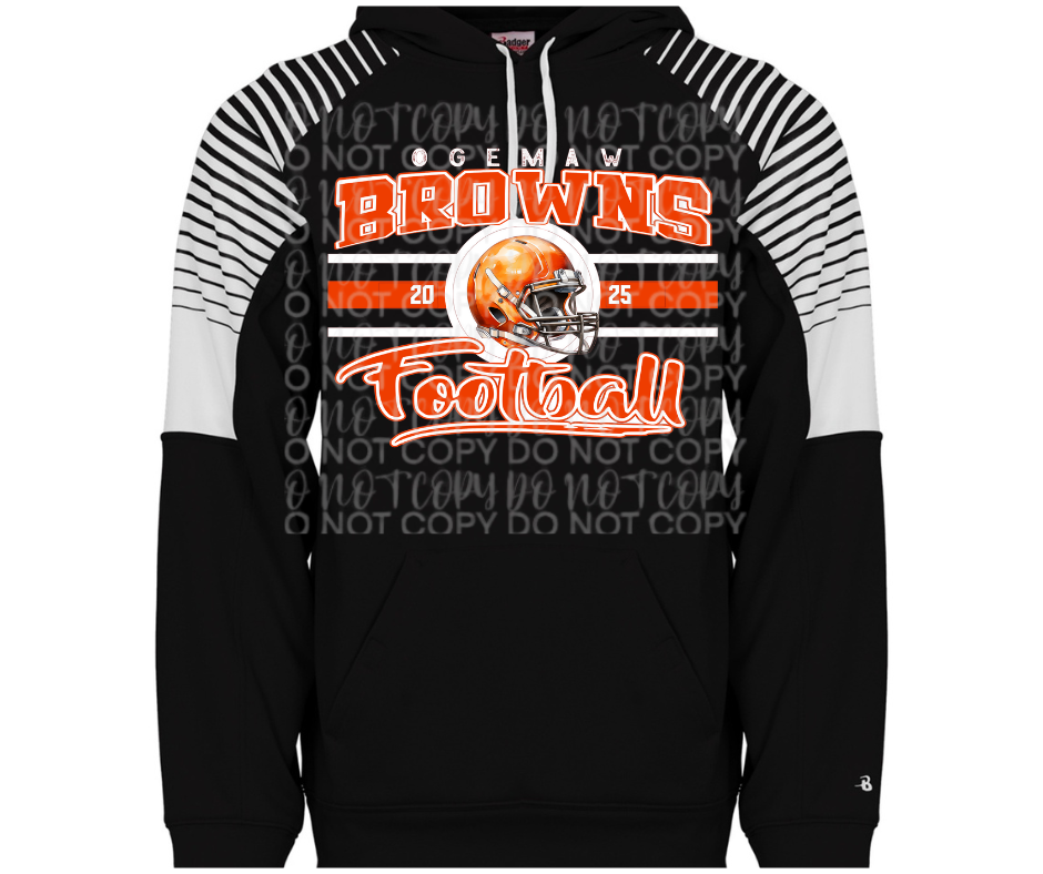 Ogemaw Browns 2025 Browns Vintage Specialty Name Brand Hoodie Options