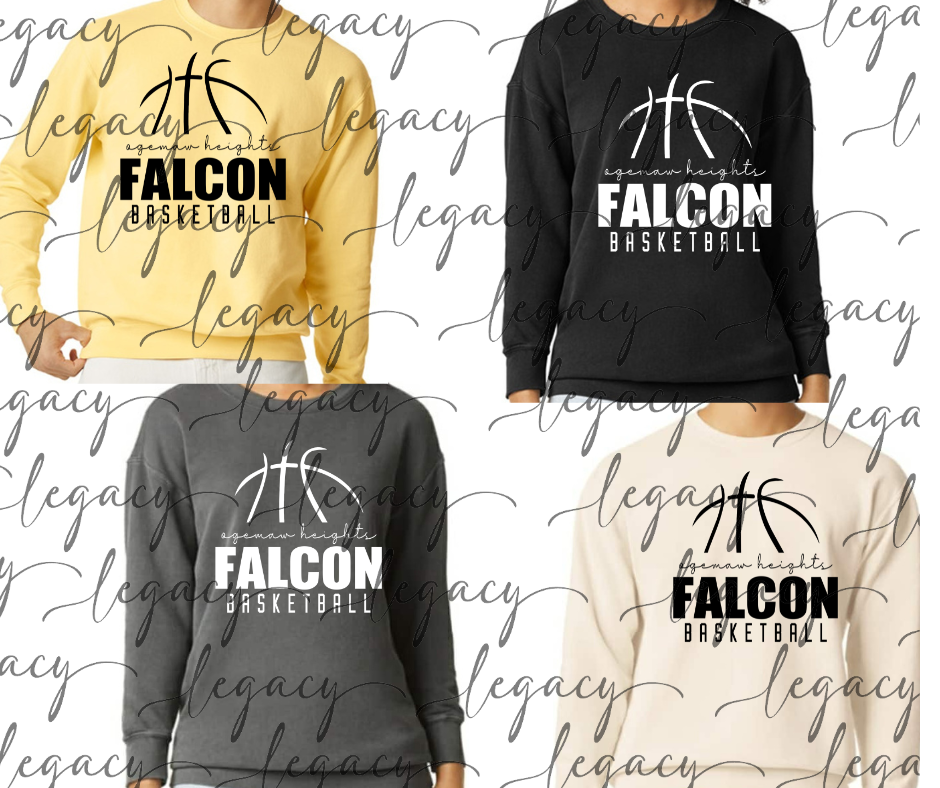 Ogemaw Heights Falcon Basketball Comfort Color Top Options Falcon Basketball 2025