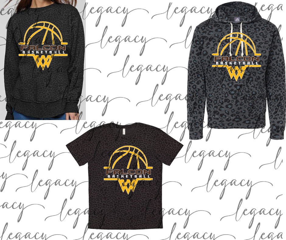 Falcon Basketball Net Black Leopard Women's Top Options Falcon Basketball 2025