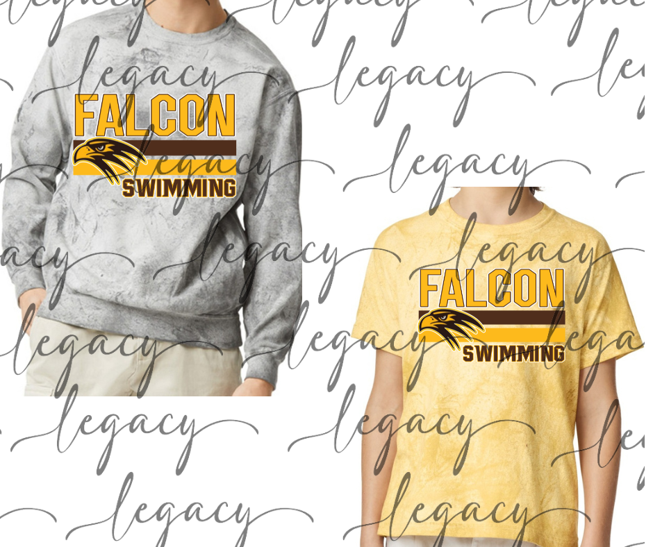 Falcon Swimming Falcon Swim 2025 Comfort Colors Smoke Top Options