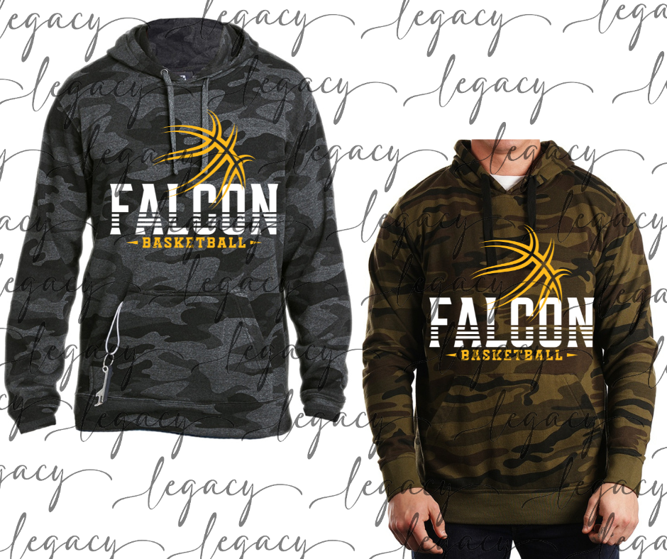 Falcon Basketball CAMO Hoodie Options Falcon Basketball 2025