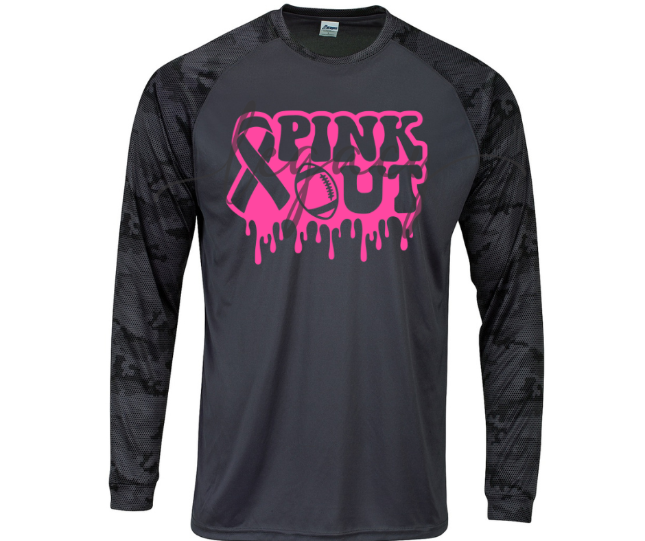 PINK OUT Football Drip Performance Dri Fit Top Options Ogemaw Browns Falcon Football 2025