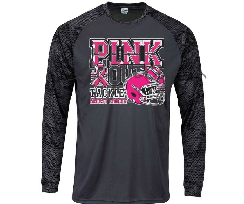 Football PINK OUT Football Performance Dri Fit Top Options Ogemaw Browns Falcon Football 2025