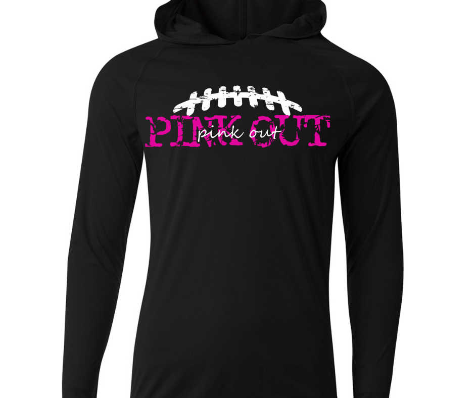 Football Cursive PINK OUT Football Performance Dri Fit Top Options Ogemaw Browns Falcon Football 2025