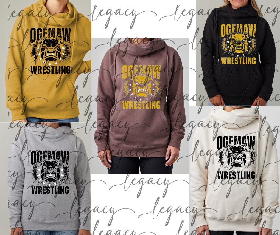 Fierce Bully Ogemaw Wrestling Cowl Neck Top Options Bulldogs 2025