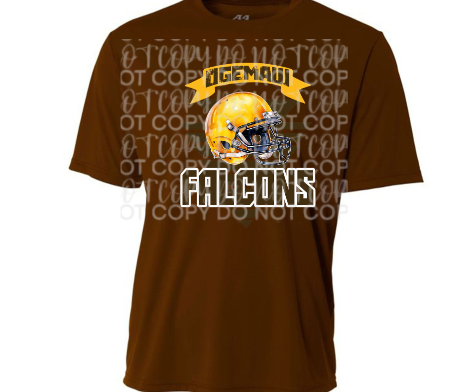 Ogemaw Falcons Helmet Triangles Falcon Football Dri Fit Top Options