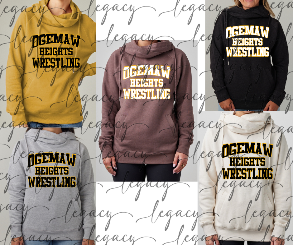 Ogemaw Heights Wrestling Cowl Neck Top Options Falcon Wrestling 2025