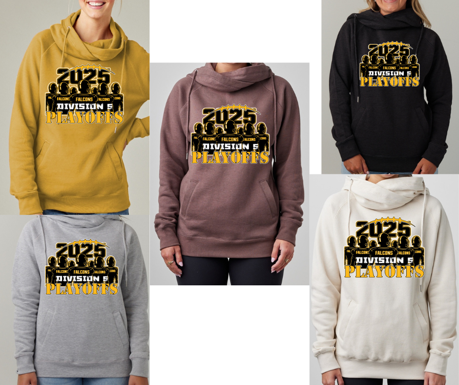 Falcon Football Playoffs 2025 Cowl Neck Top Options