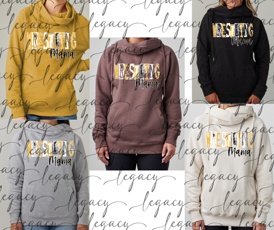 Wrestling Mama Wrestling 2025 Cowl Neck Top Options Bulldogs 2025 Falcon Wrestling 2025 OHHS Wrestling