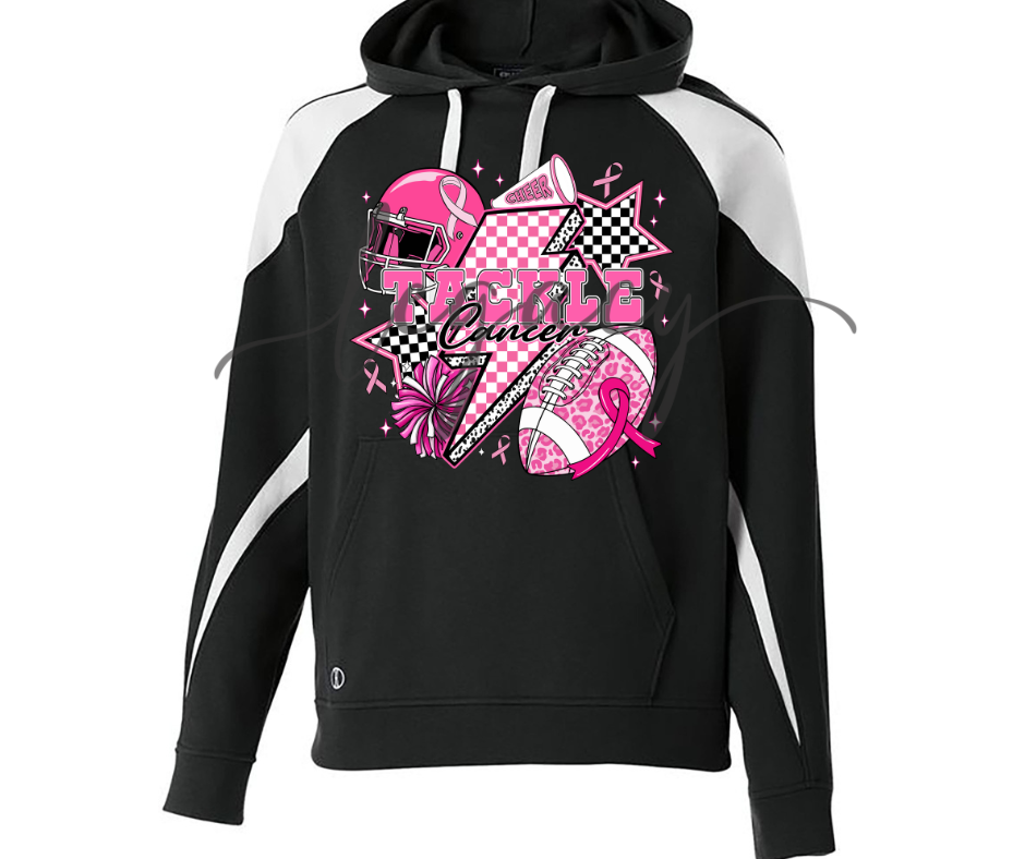 Football & Cheer PINK OUT Football Specialty Hoodies Ogemaw Browns Falcon Football 2025