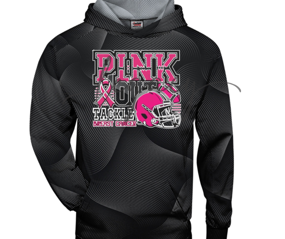 Football PINK OUT Football Drip Specialty Hoodies Ogemaw Browns Falcon Football 2025