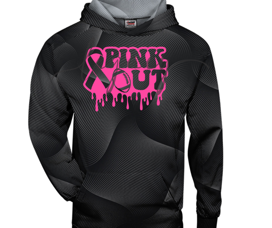 PINK OUT Football Drip Specialty Hoodies Ogemaw Browns Falcon Football 2025