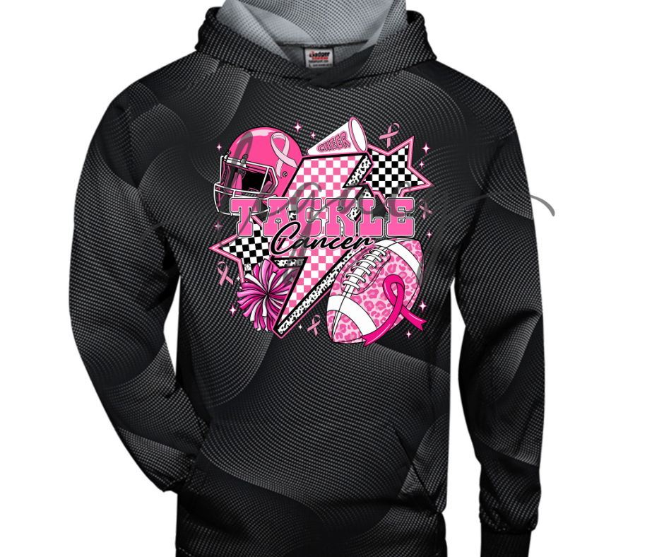 Football & Cheer PINK OUT Football Specialty Hoodies Ogemaw Browns Falcon Football 2025