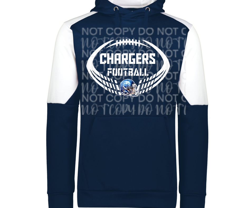 Mio Chargers 2025 Split Football Specialty Name Brand Hoodie Options