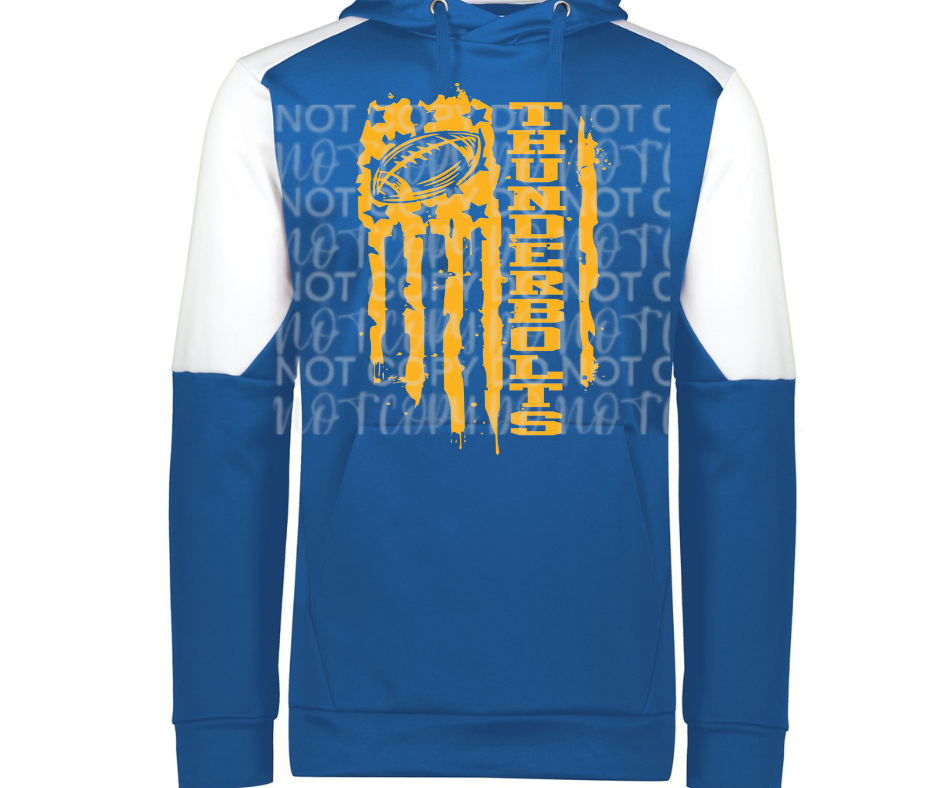 Mio Thunderbolts 2025 Football flag Specialty Name Brand Hoodie Options