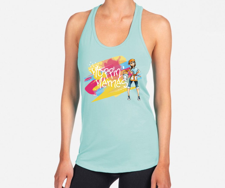 Moppin' Mamas Colorful Tank Option