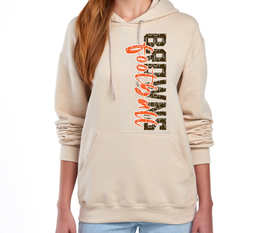 Ogemaw Browns 2025 Fall Football & Cheer Sideways Browns Football Top Options