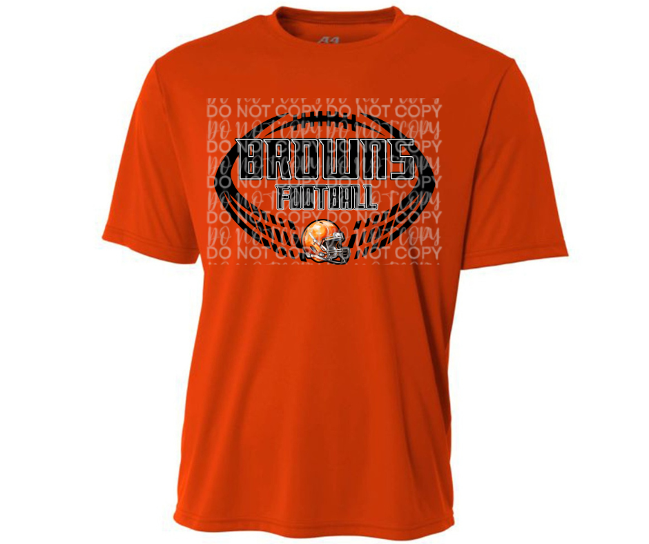 Ogemaw Browns 2025 Split Football Browns Dri Fit Top Options