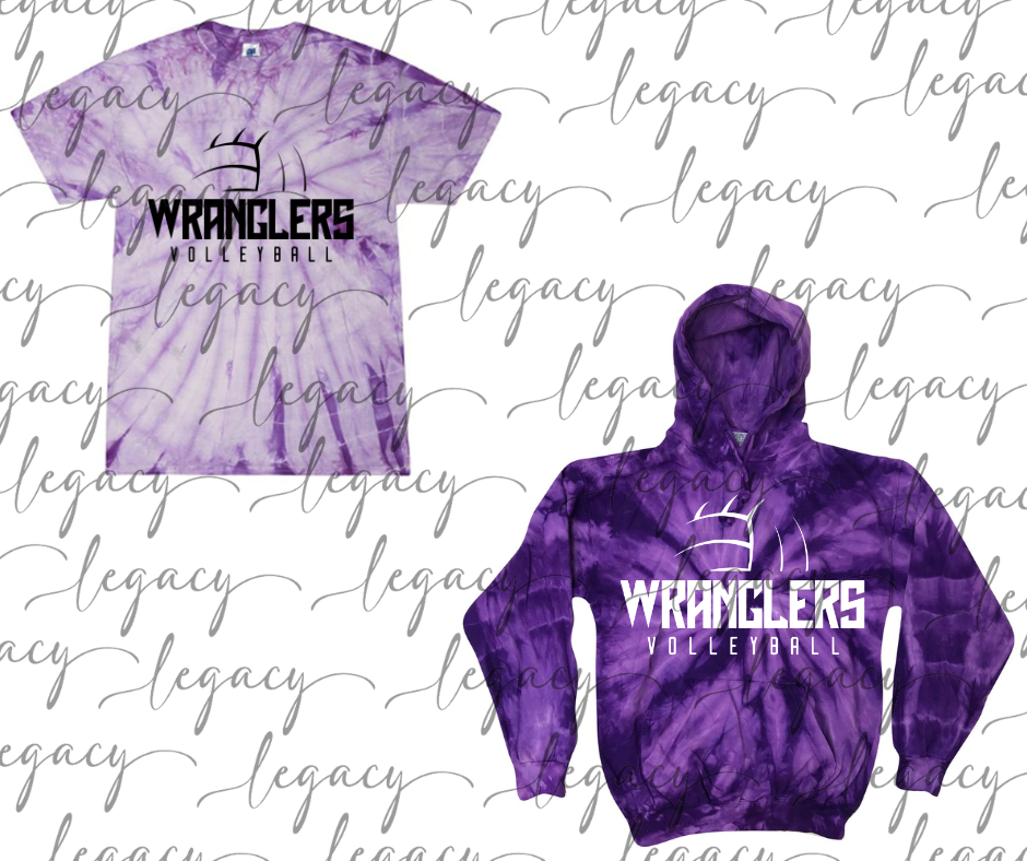 Wranglers 2025 Wranglers Volleyball Tie Dye Options