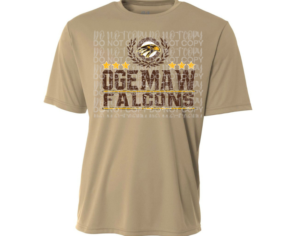 Ogemaw Falcons 2025 Vintage Laurel Dri Fit Top Options Falcon Sports