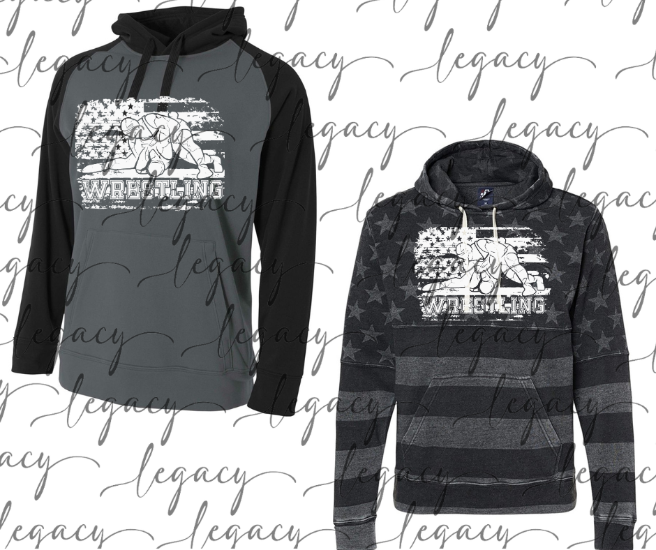 Flag Wrestlers Wrestling 2025 Specialty Name Brand Hoodie Options