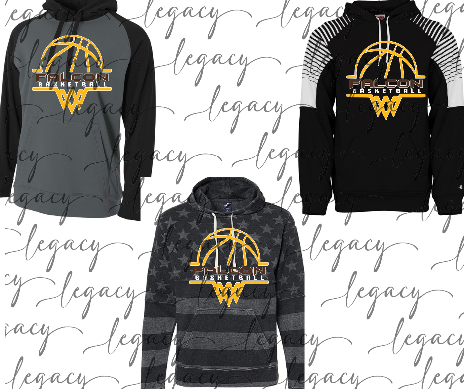 Falcons Basketball Net Specialty Hoodie Options Falcon Basketball 2025
