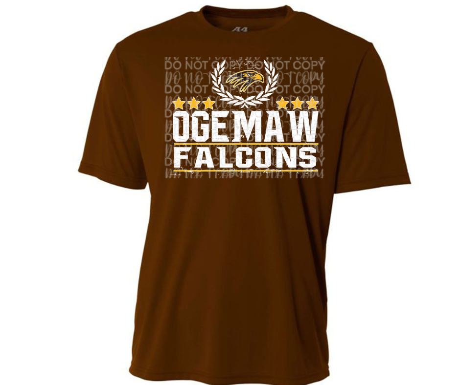Ogemaw Falcons 2025 Vintage Laurel Dri Fit Top Options Falcon Sports