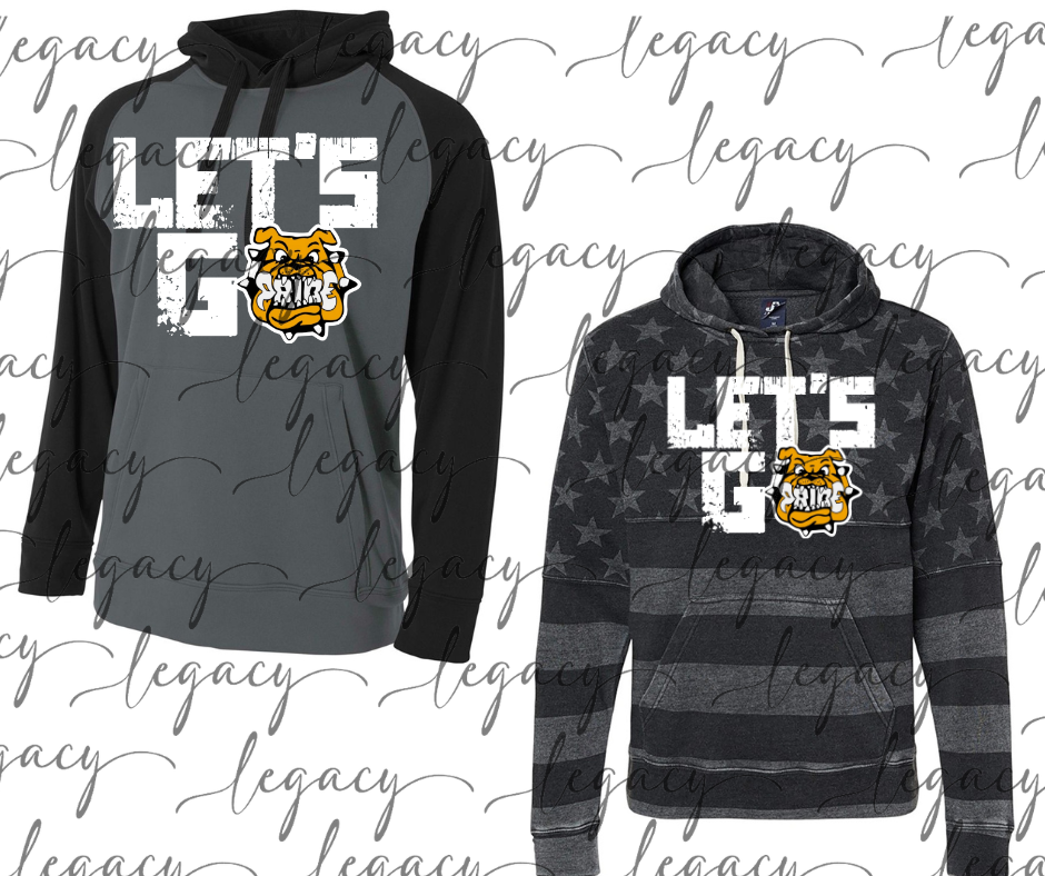 Let's Go Bulldog Pride Specialty Name Brand Hoodie Options Bulldogs 2025
