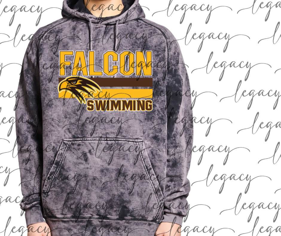 Falcon Swimming Falcon Swim 2025 Cloud Hoodie