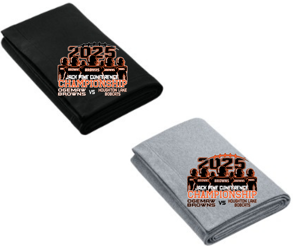 Ogemaw Browns 2025 JPC Championship Game Stadium Blanket