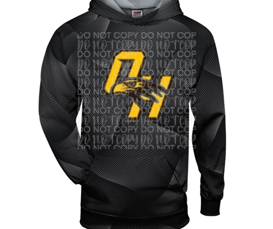 Ogemaw Falcons 2025 OH Falcon Logo Specialty Name Brand Hoodie Options