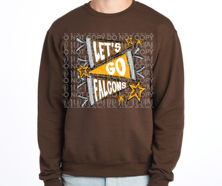 Ogemaw Falcons 2025 Go Falcons Pennant Flag Cotton/Poly Blend Top Options