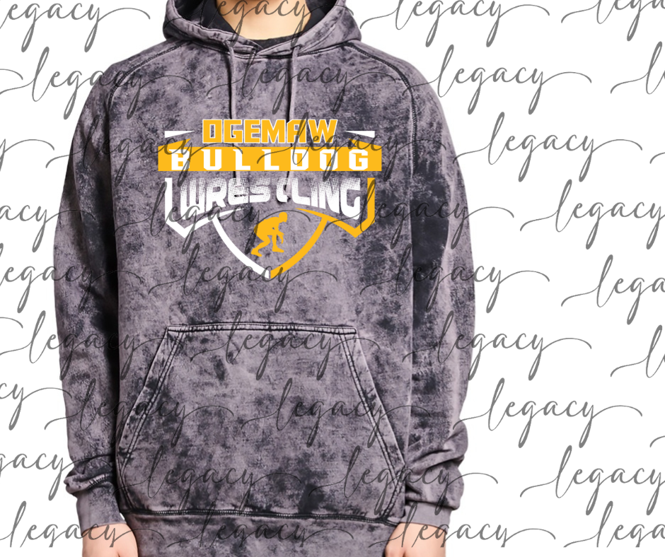 Ogemaw Bulldog Wrestling Wrestler Cloud Hoodie Bulldogs 2025