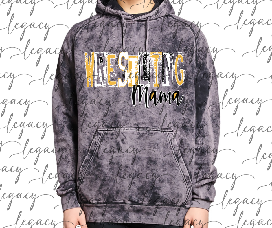 Wrestling Mama Wrestling 2025 Cloud Hoodie Falcon Wrestling 2025 OHHS Wrestling Bulldogs 2025