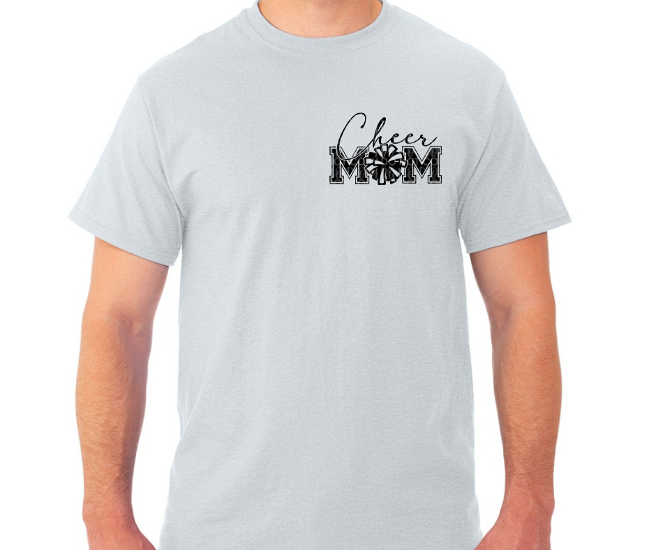 Cheer Mom Custom Last Name Cotton/Poly Blend Top Options Ogemaw Browns 2025 Falcon Football
