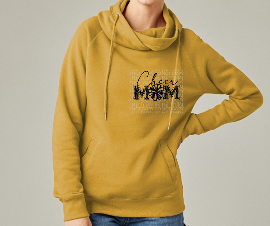 Cheer Mom Cowl Neck Top Options Falcon Football Ogemaw Browns 2025