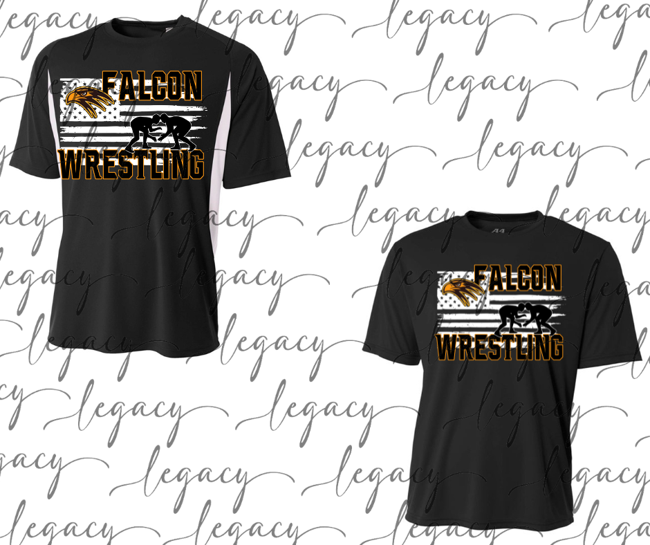 Falcon Flag Performance Dri Fit Top Options Falcon Wrestling 2025