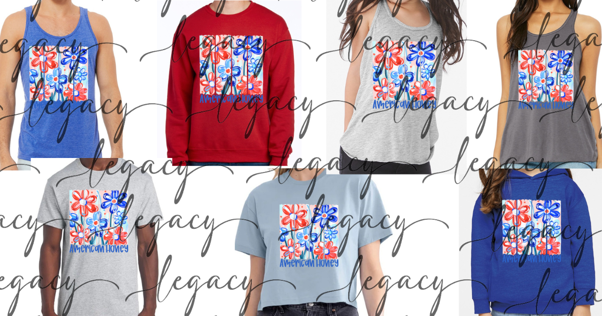 American Honey 4th Red White & Blue American Pride America Freedom