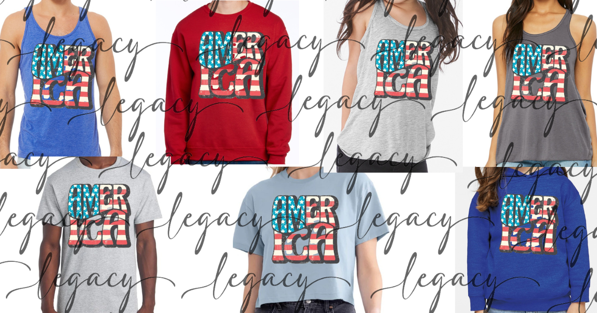 Retro America 4th Red White & Blue American Pride America Freedom