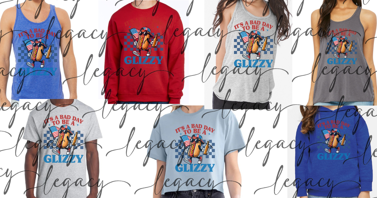 Bad day to be a glizzy 4th Red White & Blue American Pride America Freedom