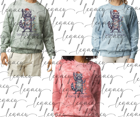 Feral & Festive Holiday Magic Comfort Colors Smoke Top Options