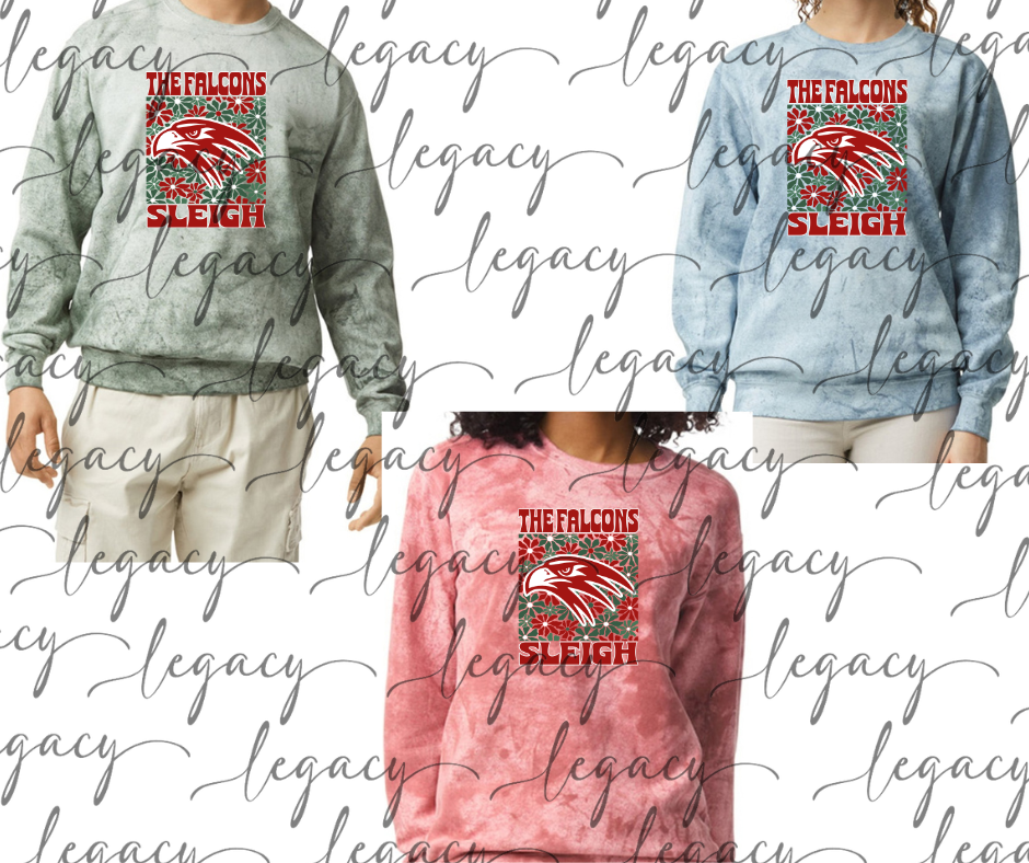 The Falcons Sleigh Holiday Magic Comfort Colors Smoke Top Options