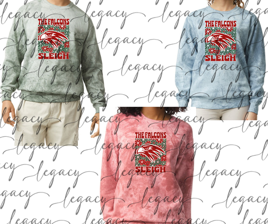 The Falcons Sleigh Holiday Magic Comfort Colors Smoke Top Options