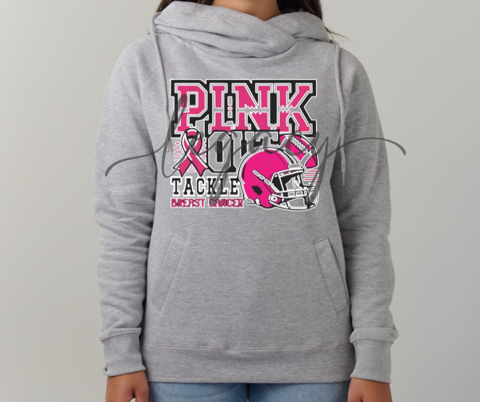 Pink Out Football Cowl Neck Top Options Falcon Pink Out Football Ogemaw Browns 2025