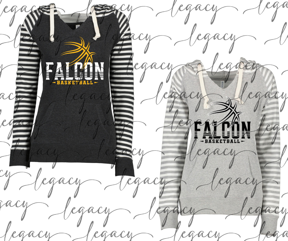 Falcon Basketball Striped Sleeves Hoodie Top Options Falcon Basketball 2025