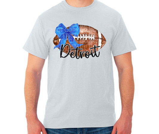 Lions Football Bow Cutesy Black Grey Top Options One Pride