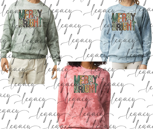 Merry & Bright Holiday Magic Comfort Colors Smoke Top Options