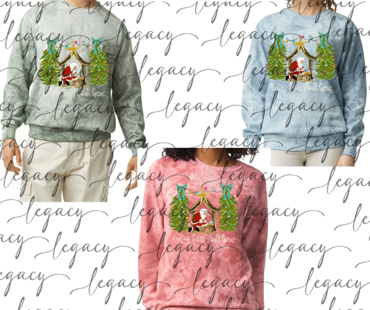 Every knee shall bow Holiday Magic Comfort Colors Smoke Top Options