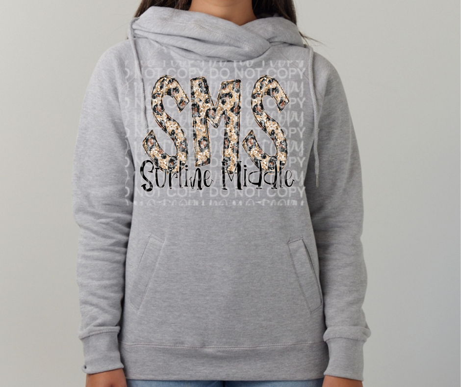Ogemaw Falcons 2025 Leopard ALL WBRC Schools OHHS SMS SES RCS Cowl Neck Top Options